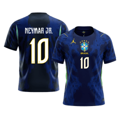 NEYMAR JR. #10 Brazil Away Soccer Jersey World Cup 2026 Navy