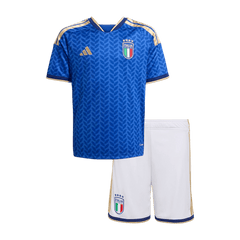Kid's Italy Home Soccer Jersey Kit(Jersey+Shorts) 25/26 Blue