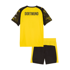 Kid's Borussia Dortmund Home Soccer Jersey Kit(Jersey+Shorts) 25/26 Yellow