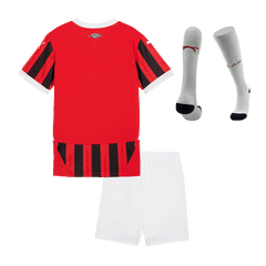 Maillot domicile AC Milan 2024/25 pour enfant (maillot, short, chaussettes)