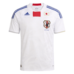 Men Retro Japan Away Soccer Jersey World Cup 2010 White
