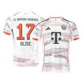 OLISE #17 Bayern Munich Away Soccer Jersey 2025/26 White