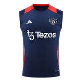 Maillot de football sans manches d'avant-match Manchester United 2024/25