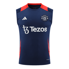 Maillot de football sans manches d'avant-match Manchester United 2024/25