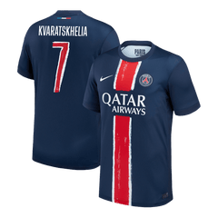 PSG KVARATSKHELIA #7 Home Soccer Jersey 2024/25 - UCL Edition