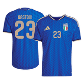 BASTONI #23 Player Version Italy Home Soccer Jersey World Cup 2026 Blue