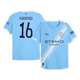 RODRIGO #16 Authentic Manchester City Home Soccer Jersey 2025/26 Blue - Club World Cup