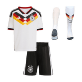 Kid's Germany Home Soccer Jersey Kit(Jersey+Shorts+Socks) World Cup 2026 White