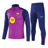 Barcelona Zipper Sweatshirt Kit(Top+Pants) 25/26 Purple
