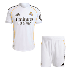 Authentic Real Madrid Home Soccer Jersey Kit(Jersey+Shorts) 2025/26 White