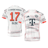 OLISE #17 Authentic Bayern Munich Away Soccer Jersey 2025/26 White