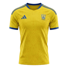Player Version Ukraine Home Soccer Jersey World Cup 2026 Yellow