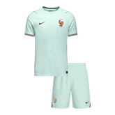 Kid's France Away Soccer Jersey Kit(Jersey+Shorts) World Cup 2026 White