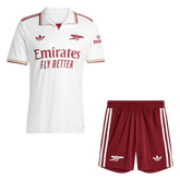 Arsenal Third Soccer Jersey Kit(Jersey+Shorts) 25/26 White