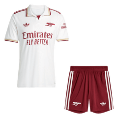 Arsenal Third Soccer Jersey Kit(Jersey+Shorts) 25/26 White