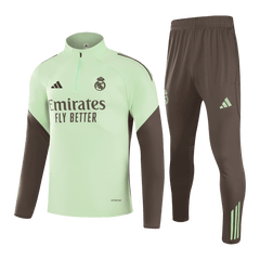 Real Madrid Zipper Sweatshirt Kit(Top+Pants) 25/26 Green