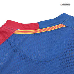 Maillot de football rétro domicile XAVI #6 du FC Barcelone 2008/09 - Manches longues (Finale de la Ligue des champions)
