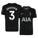 DRAGUSIN #3 Tottenham Hotspur Away Soccer Jersey 2025/26 Black