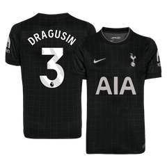 DRAGUSIN #3 Tottenham Hotspur Away Soccer Jersey 2025/26 Black
