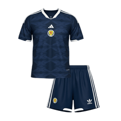 Kid's Scotland Home Soccer Jersey Kit(Jersey+Shorts) World Cup 2026 Navy