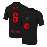 Barcelona GAVI #6 Auswärts-Fußballtrikot Authentic 2024/25 – Spotify-Logo ohne Text