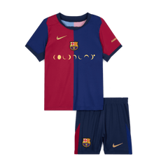 Barcelona Home Soccer Jersey Kit 2024/25 Kids(Jersey+Shorts) - COLDPLAY