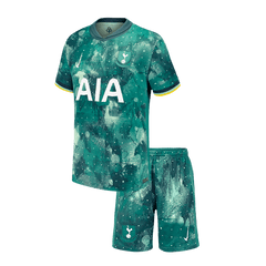 Tottenham Hotspur Third Away Soccer Jersey Kit 2024/25 Kids(Jersey+Shorts)