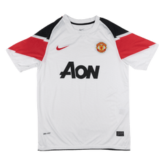 Retro 10/11 Manchester United Away Soccer Jersey White