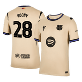ROONY #28 Barcelona Away Soccer Jersey 2025/26 Yellow-UCL