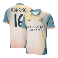 Manchester City RODRIGO #16 Fourth Away Soccer Jersey 2024/25 - Definitely City (UCL Edition)