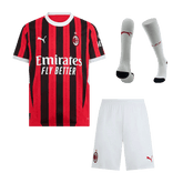 AC Milan Home Jersey Kit 2024/25 (Jersey+Shorts+Socks)