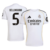 Real Madrid BELLINGHAM #5 Home Soccer Jersey 2025/26