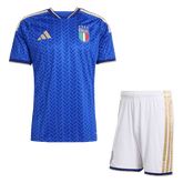Italy Home Soccer Jersey Kit(Jersey+Shorts) World Cup 2026 Blue