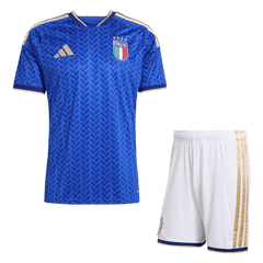Italy Home Soccer Jersey Kit(Jersey+Shorts) World Cup 2026 Blue
