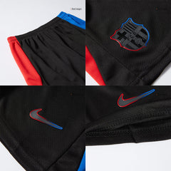 Barcelona Away Soccer Jersey Kit Kids(Jersey+Shorts)- Spotify Logo Without Text