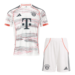 Bayern Munich Away Soccer Jersey Kit(Jersey+Shorts) 2025/26 White