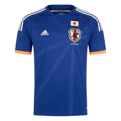 Men Retro Fan Version Japan Home Soccer Jersey World Cup 2014 Blue