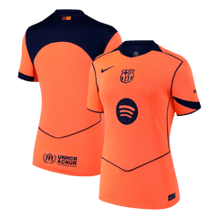 Women's Barcelona Away Soccer Jersey 25/26 Orange
