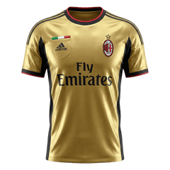 Retro 13/14 AC Milan Away Soccer Jersey Yellow