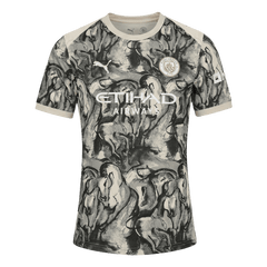 Manchester City Year of the Horse Soccer Jersey 25/26 Black&White