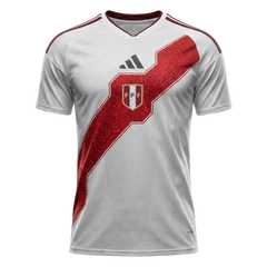 Player Version Peru Home Soccer Jersey World Cup 2026 White