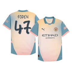 Maillot extérieur Manchester City FODEN #47, 4e maillot authentique 2024/25 - Definitely City