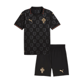 Kid's Portugal Special Edition Soccer Jersey Kit(Jersey+Shorts) World Cup 2026 Black