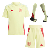 Spanien Auswärtstrikot-Set EURO 2024 Kinder (Trikot + Shorts + Socken)