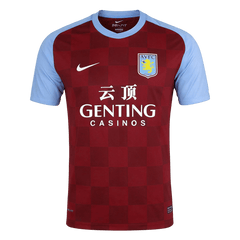 Men Retro Fan Version 2011/12 Aston Villa Home Soccer Jersey Red