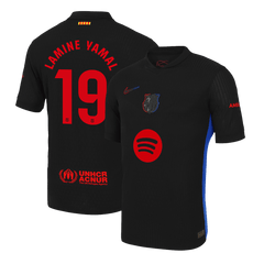 Barcelona LAMINE YAMAL #19 Away Soccer Jersey Authentic 2024/25 - Spotify Logo Without Text