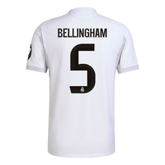 BELLINGHAM #5 Authentic Real Madrid Home Soccer Jersey 2025/26 White