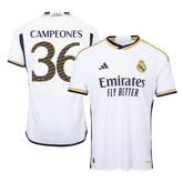 Real Madrid CAMPEONES #36 Home Jersey Authentic 2023/24