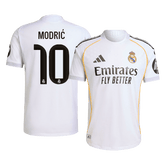 MODRIĆ #10 Authentic Real Madrid Home Soccer Jersey 2025/26 White