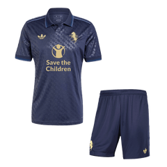 Juventus Auswärtstrikot 2024/25 (Trikot + Shorts) – Sponsor Save The Children
